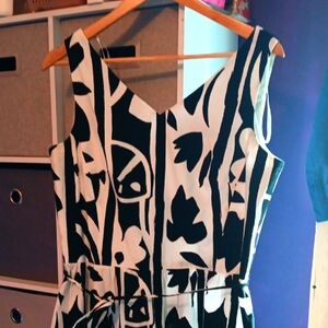 Stylish Black and White Women's Dress